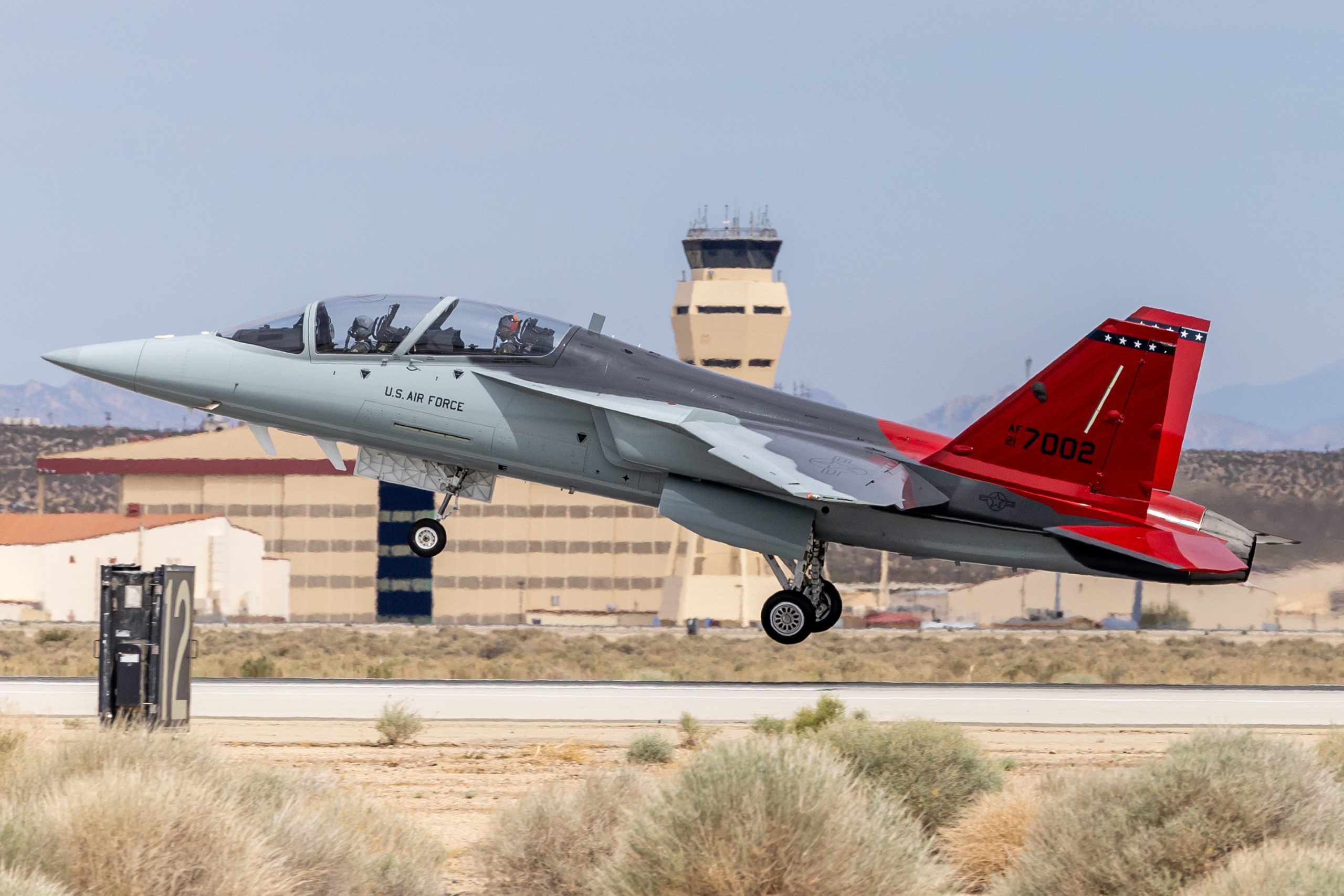 T-7A Red Hawk advanced trainer aircraft: flight confirms safety, progress