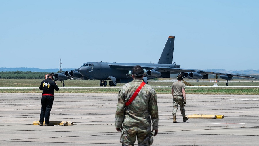 U.S. Air Force: B-52H Stratofortress bombers arrive in Spain for Bomber Task Force Europe