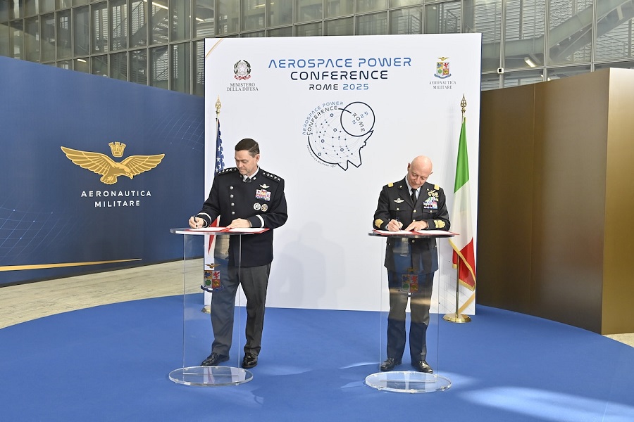 US Space Force and Italian Air Force sign agreement to enhance space security cooperation