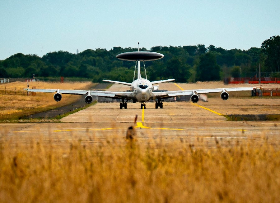 NATO AWACS aircraft provided critical air surveillance during The Hague summit