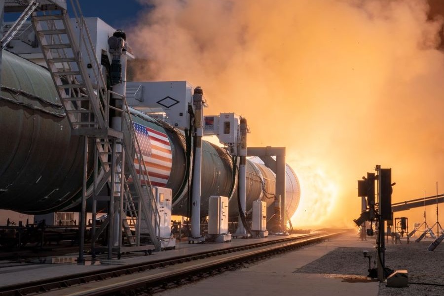 Northrop Grumman tests world’s most powerful segmented solid rocket booster for NASA