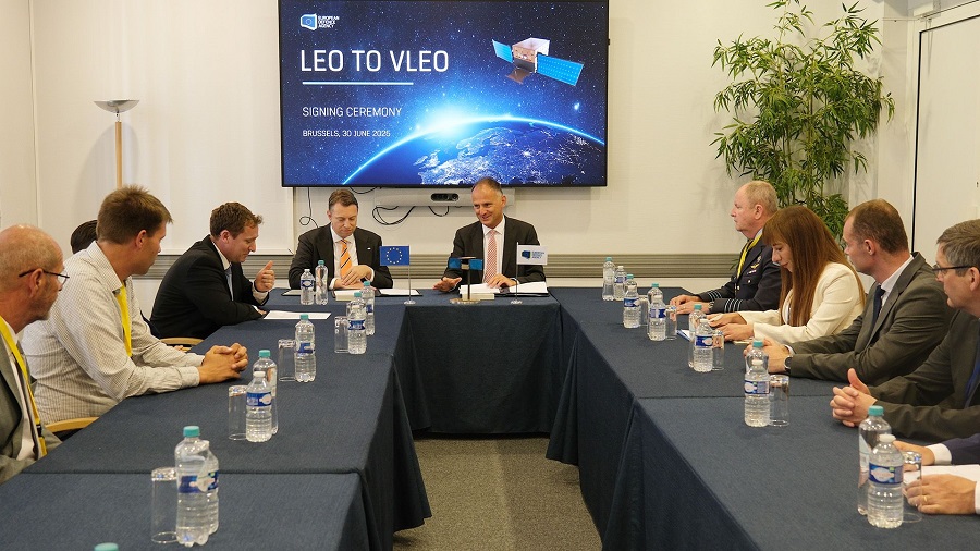 EDA and ISISPACE sign €10 million contract for pioneering LEO2VLEO military satellite constellation