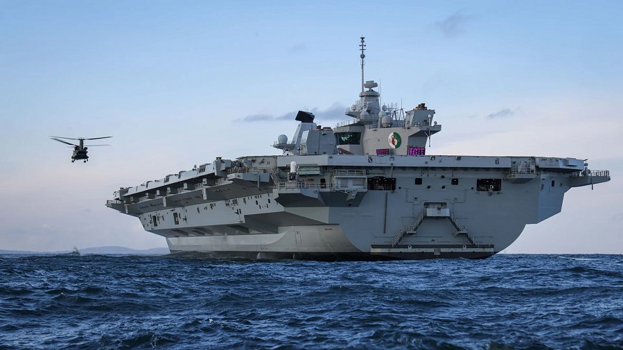 HMS Queen Elizabeth departs Portsmouth for sea trials ahead of dry dock overhaul