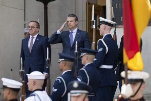 At a meeting in Washington on 14 July, U.S. Secretary of Defense Pete Hegseth praised Germany’s enhanced contributions to NATO and European security during talks with German Defence Minister Boris Pistorius. The meeting followed broader discussions at the White House earlier that day between U.S. leaders and NATO Secretary General Mark Rutte.