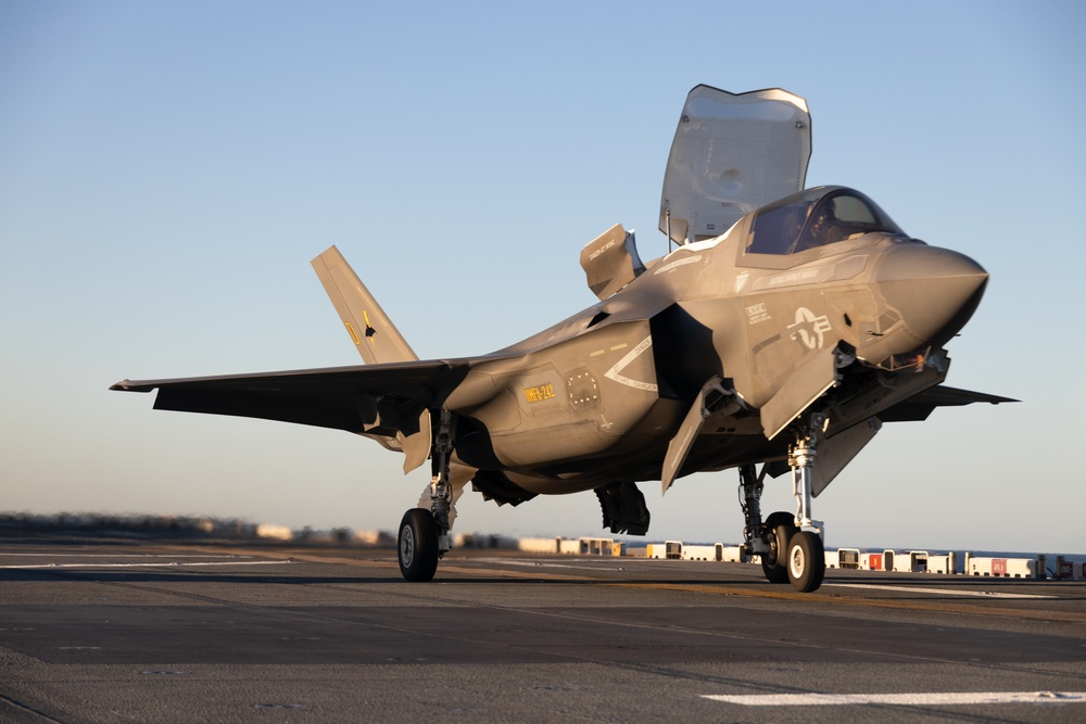 Marine Fighter Attack Squadron 242 marks 82nd anniversary with F-35B flyover of USS America