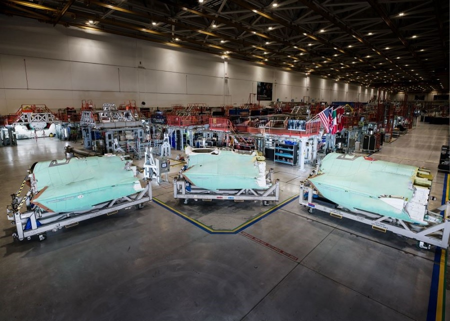 Northrop Grumman is producing the centre fuselages for all three variants of the F-35 Lightning II stealth fighter aircraft at its Integrated Assembly Line (IAL) in Palmdale, California. The company delivers one centre fuselage every 30 hours to meet the requirements of both U.S. and international customers.
