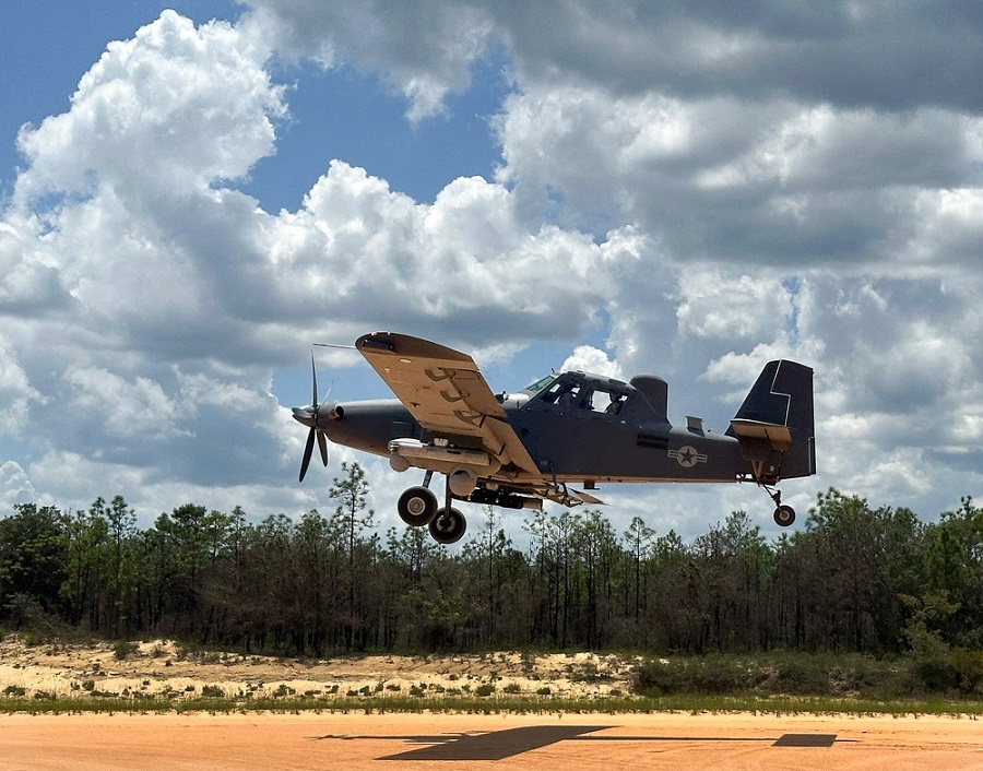 OA-1K Skyraider II undergoes developmental testing at Eglin to support special operations missions