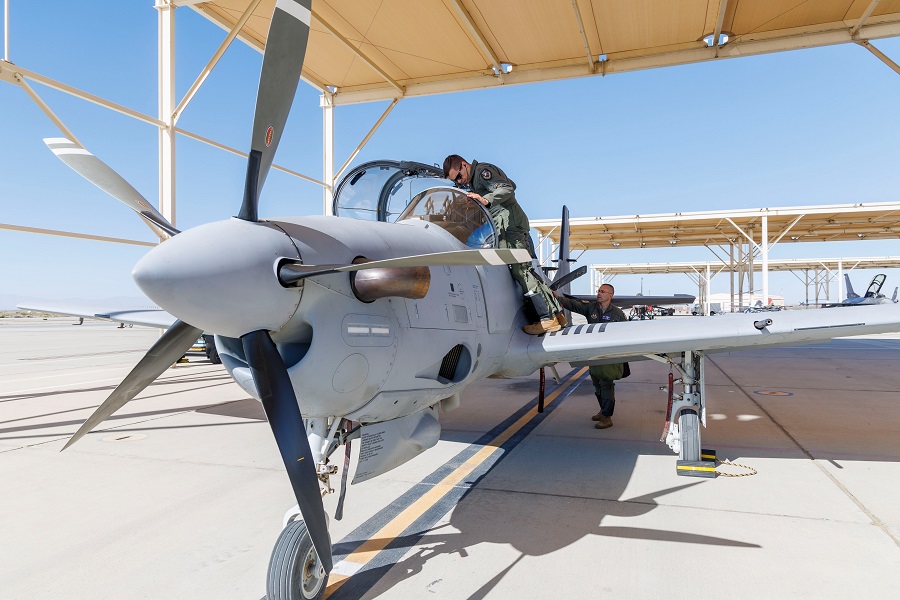 U.S. Air Force Test Pilot School begins formal integration of A-29C Super Tucano aircraft
