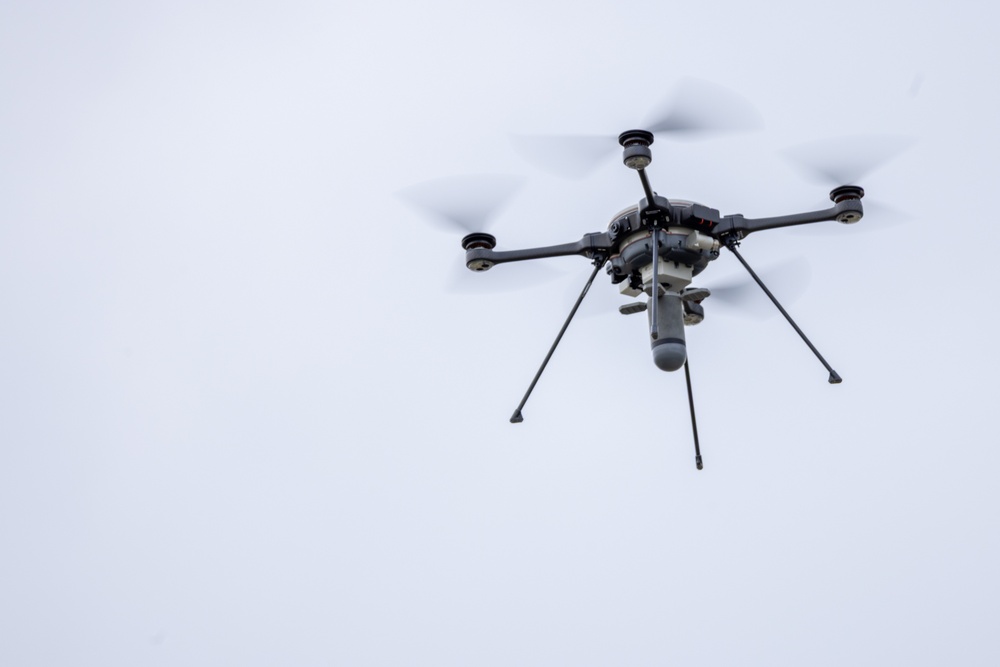 U.S. Marine Corps conducts first live drop of Mjölnir munition from tactical drone