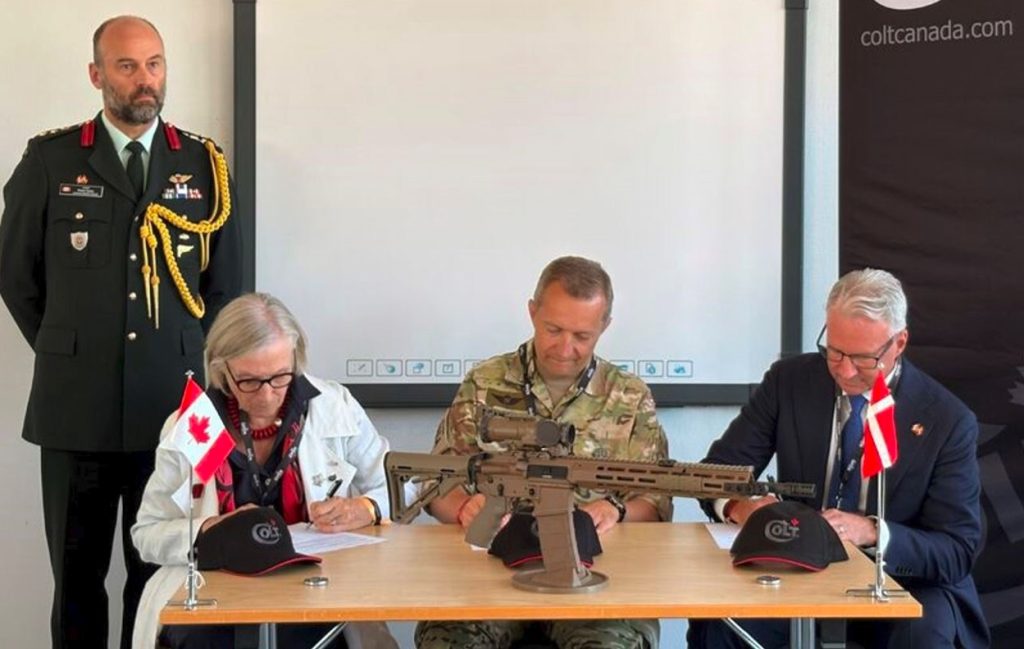 Colt Canada has secured a significant IDIQ-type contract from the Danish Ministry of Defence Acquisition and Logistics Organisation (FMI) to deliver 26,000 GV M/25 rifles, with further options undisclosed.
