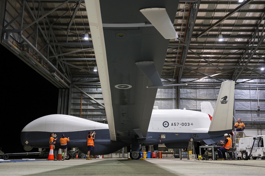 Northrop Grumman delivers two MQ-4C Triton unmanned aerial vehicles to Australia, expanding RAAF fleet
