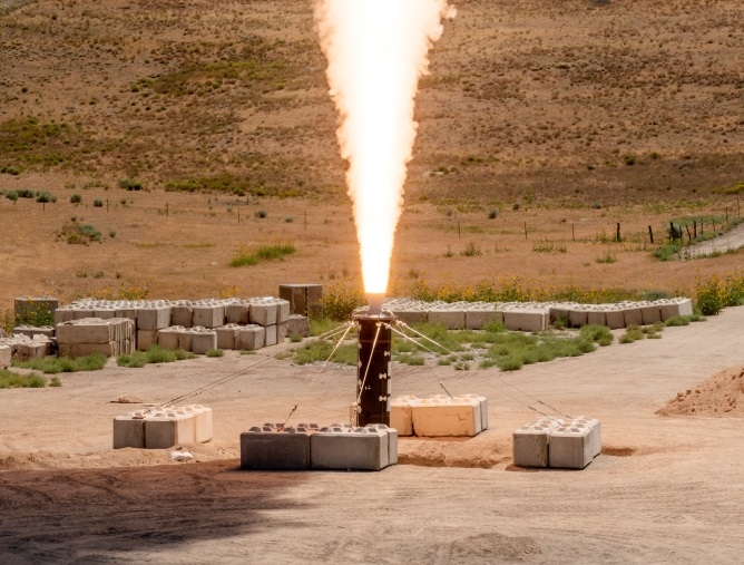 Northrop Grumman tests advanced solid rocket motor with potential application in Golden Dome project