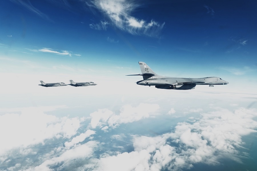 U.S. Air Force B-1B Lancer strategic bombers train with NATO Allies in Norway to strengthen readiness