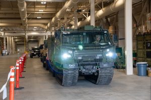 Soldiers from Bravo Troop, 5th Squadron, 1st Cavalry Regiment, 1st Infantry Brigade Combat Team, 11th Airborne Division, completed a historic mission in Kotzebue, Alaska. The operation featured the first Cold-Weather All-Terrain Vehicle, or CATV, swim north of the Arctic Circle.