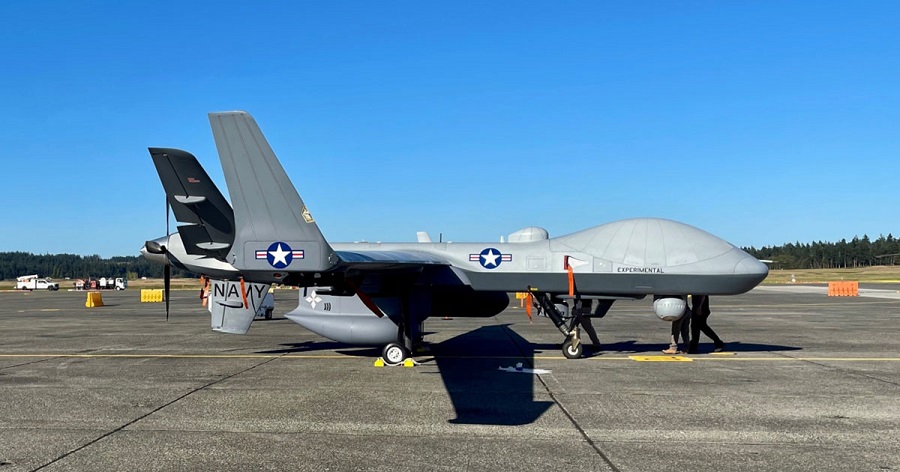 General Atomics showcases MQ-9B SeaGuardian with anti-submarine warfare role at NAS Whidbey