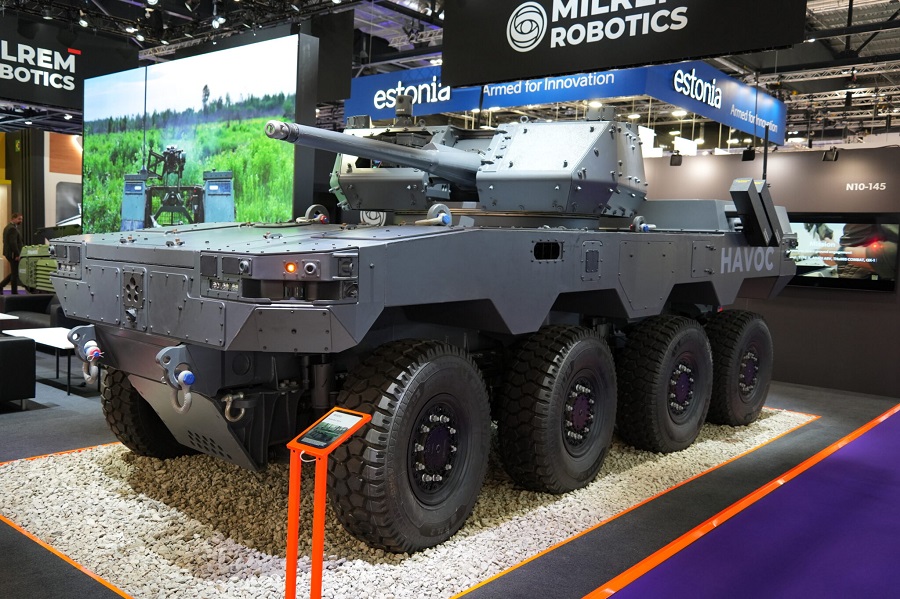 Milrem Robotics launches HAVOC 8×8 Robotic Combat Vehicle in Europe at DSEI 2025
