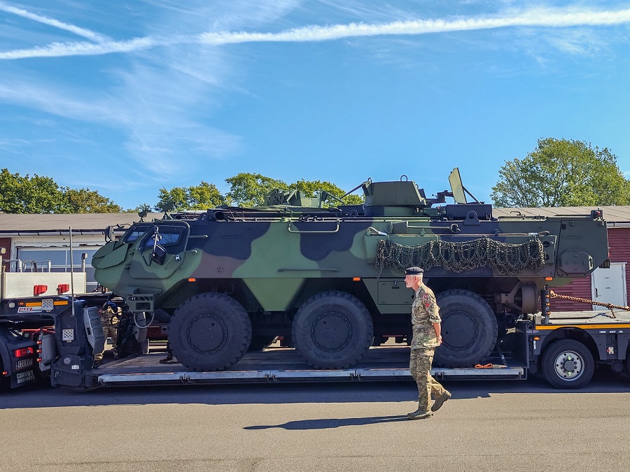 Patria delivers first armoured personnel carriers to the Danish Armed Forces