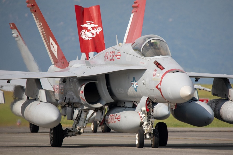 U.S. Marine Corps deploys F/A-18 Hornet squadron VMFA-232 “Red Devils” to Japan base