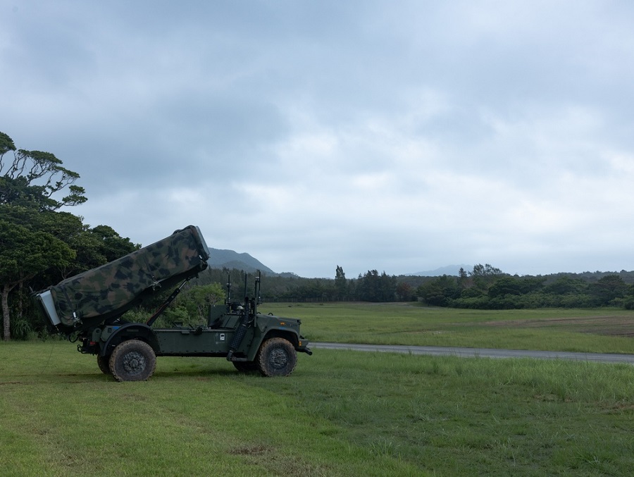 U.S. Marine Corps trains with NMESIS coastal missile system in Okinawa, Japan