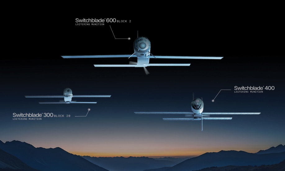 AeroVironment introduces three new Switchblade loitering munitions to expand battlefield capability