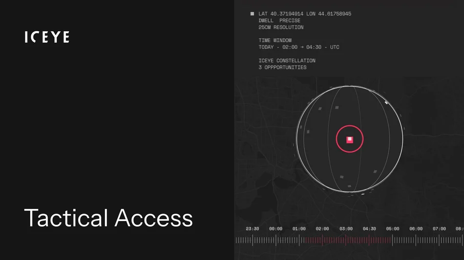 ICEYE launches tactical access to guarantee critical SAR imaging for defence and intelligence needs