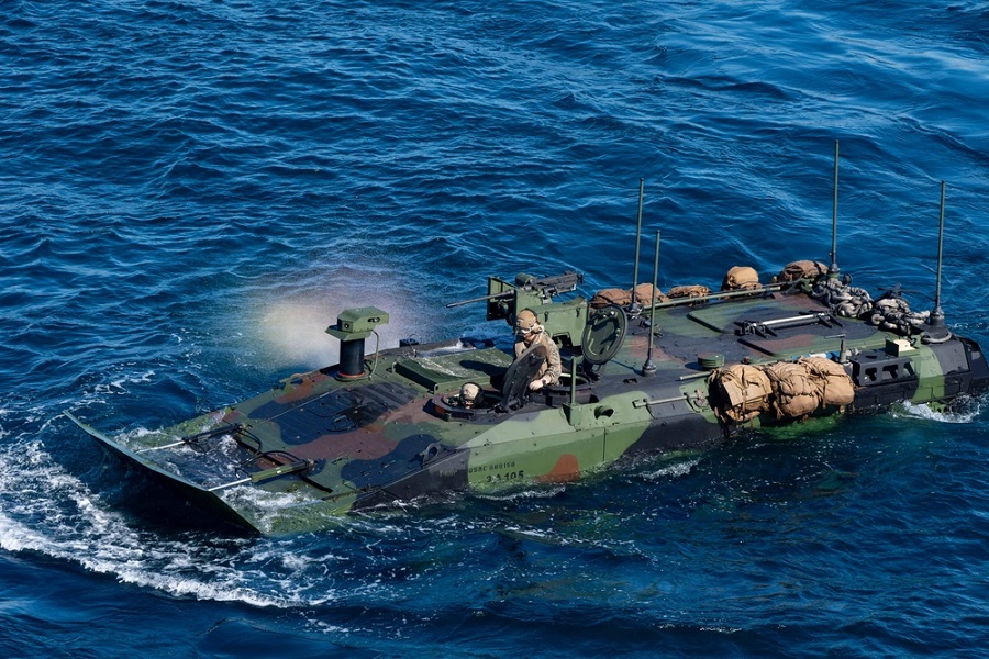 U.S. Navy and Marine Corps demonstrate integrated amphibious power during demonstration at Camp Pendleton