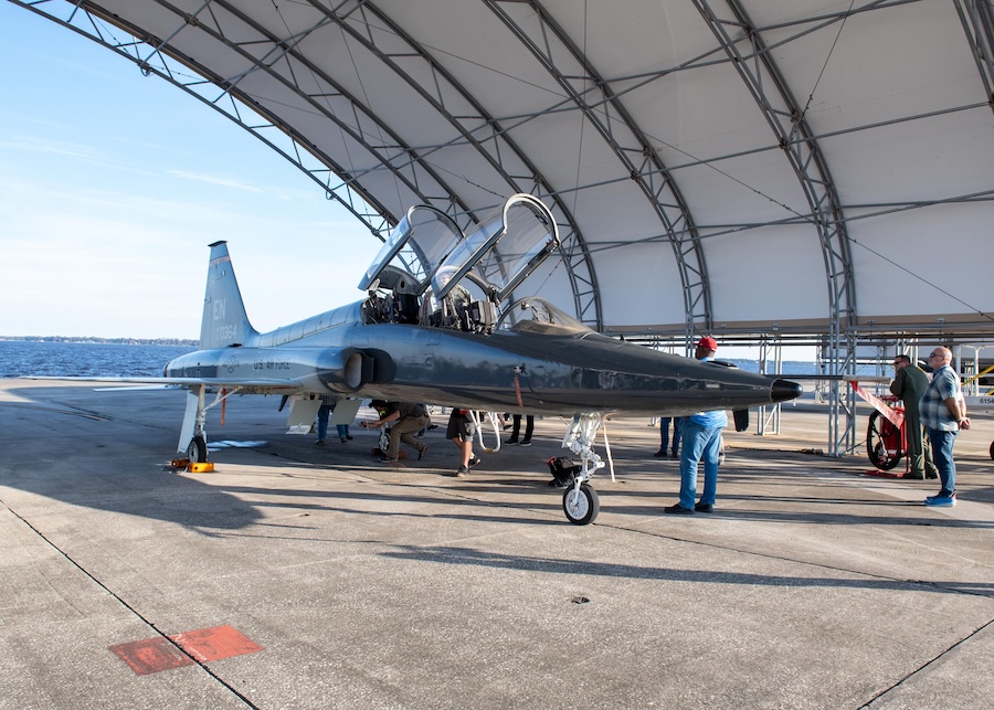 FRCSE begins overhaul work as first U.S. Air Force T-38 Talon arrives for TRIM programme repairs