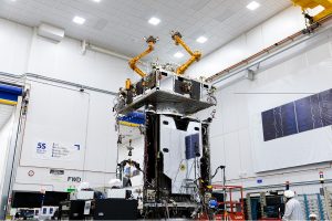 Northrop Grumman’s SpaceLogistics has successfully integrated a robotics payload onto its Mission Robotic Vehicle (MRV), marking a major step forward in the company’s work on the Defense Advanced Research Projects Agency’s Robotic Servicing of Geosynchronous Satellites (RSGS) programme.
