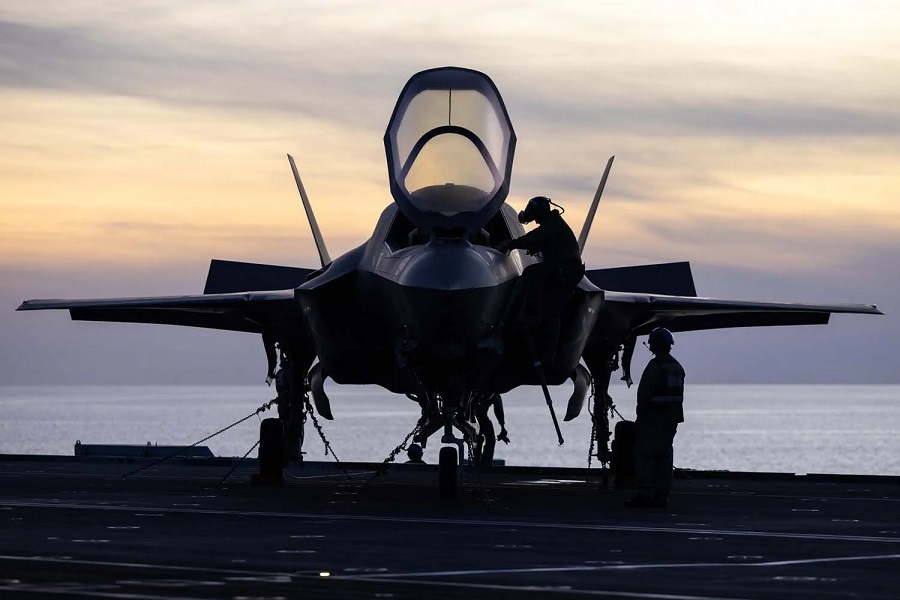 Record number of UK F-35B fighter jets embark on HMS Prince of Wales for NATO drills in Mediterranean