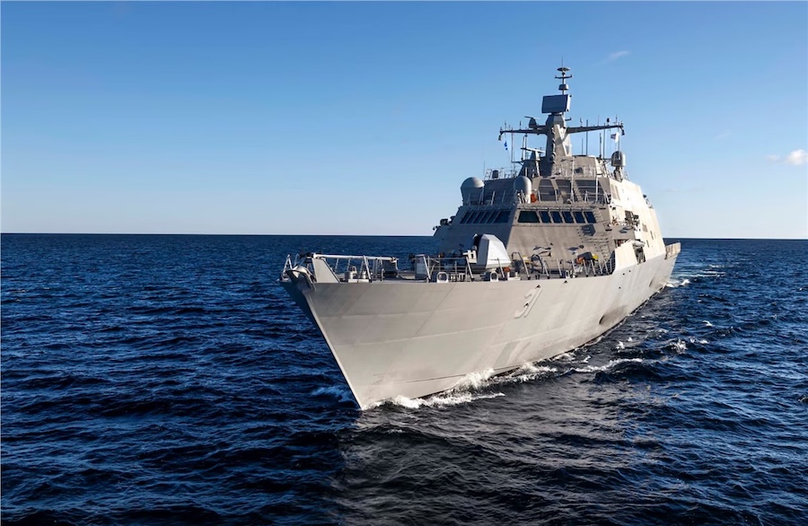 U.S. Navy takes delivery of final Freedom-variant littoral combat ship USS Cleveland (LCS 31)