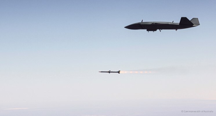 Boeing and RAAF record landmark autonomous AMRAAM missile firing from MQ-28 Ghost Bat uncrewed aircraft