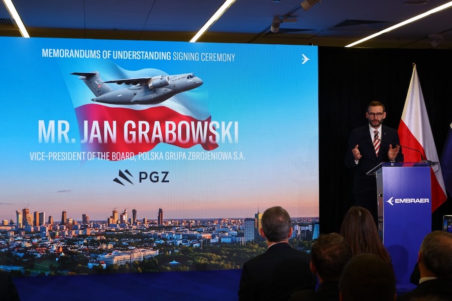 Embraer and Poland’s PGZ sign MoUs to build long-term cooperation in aerospace and defence