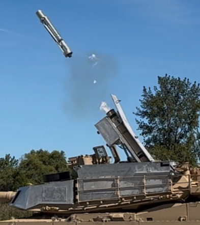 GDLS and AeroVironment demonstrate PERCH system on M1A2 SEPv3 tank with Switchblade munitions