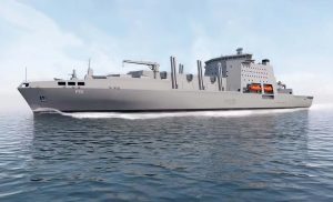 Work has begun on RFA Resurgent, the first of three Royal Fleet Auxiliary support ships that will underpin UK aircraft carrier operations. A steel cutting ceremony at Appledore Shipyard in North Devon marked the start of construction on the Fleet Solid Support vessels, which will supply munitions, stores and provisions to Royal Navy task groups worldwide.