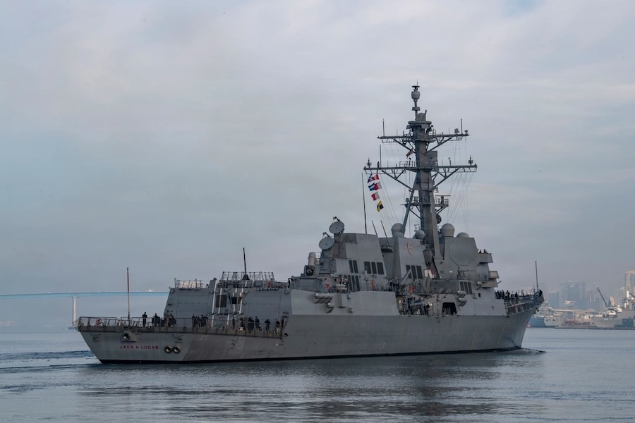USS Jack H. Lucas, first Arleigh Burke Flight III destroyer, begins testing advanced combat systems roles