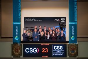 Czechoslovak Group (CSG) has entered the stock market, with its shares admitted to trading on the regulated market of Euronext Amsterdam. The first day of trading was marked by a ceremonial opening bell at the Amsterdam exchange, rung by owner and chief executive Michal Strnad.