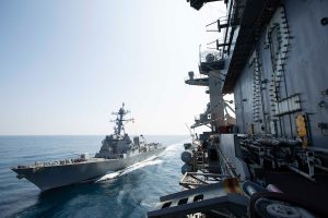 Iran announced that the Islamic Revolutionary Guard Corps is set to carry out a two-day live-fire naval exercise in the Strait of Hormuz beginning Sunday. In response, U.S. Central Command urged the IRGC to conduct the drill in a way that is “safe, professional and avoids unnecessary risk to freedom of navigation for international maritime traffic.”