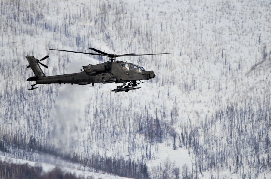 11th Airborne Division conducts Arctic deep attack with AH-64E Apaches helicopters during JPMRC 26-02 exercise