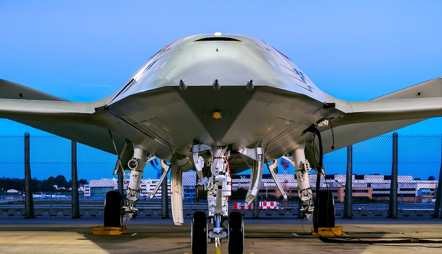Boeing and U.S. Navy begin ground tests of first production MQ-25 Stingray unmanned tanker aircraft