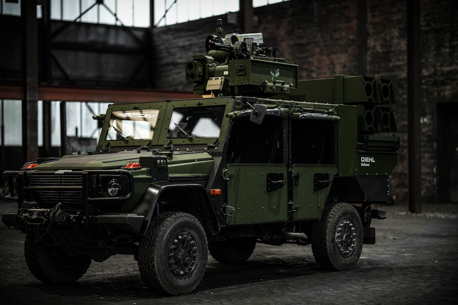 Diehl Defence unveils GARMR mobile counter-UAV system with AI at Enforce Tac in Nürnberg featuring interceptor drones