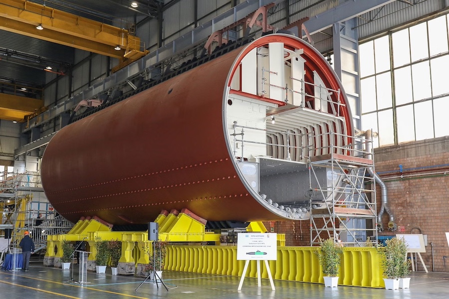 Fincantieri holds keel-laying ceremony for first U212NFS submarine for Italian Navy at Muggiano shipyard