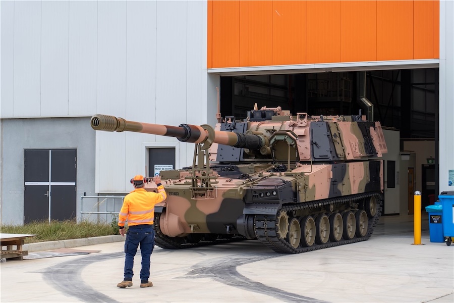 Hanwha Aerospace delivers first Australian-built AS9 Huntsman self-propelled howitzers from Geelong facility