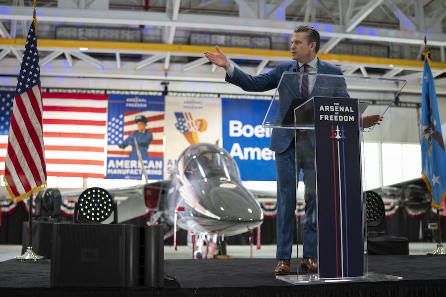 Hegseth highlights defense industry reforms at Boeing during Arsenal of Freedom stop in “Fighterland U.S.A.”