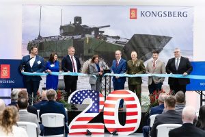 Kongsberg held a ribbon-cutting ceremony Friday, Feb. 20, to mark a $10 million expansion of its manufacturing facility in Johnstown, Pennsylvania, and to celebrate 20 years in the community. The project adds more than 36,000 square feet of manufacturing space for the Amphibious Combat Vehicle (ACV-30), along with renovated office and meeting areas.