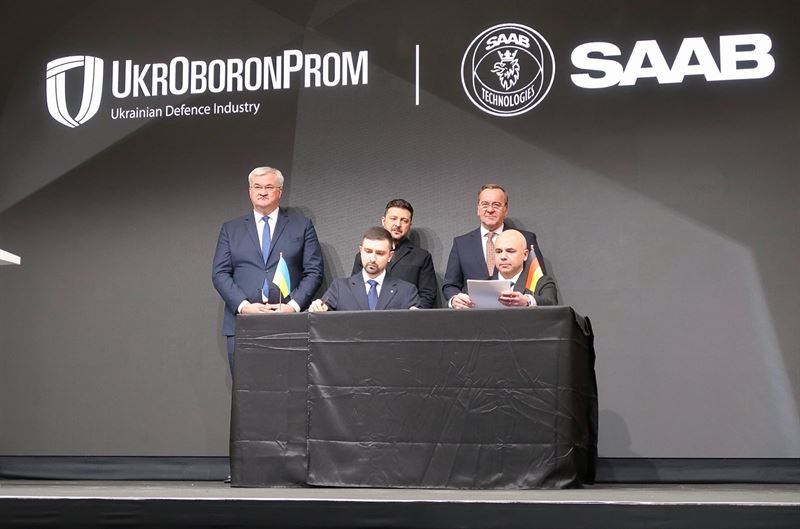Saab and Ukrainian Defense Industry (UDI) sign memorandum of understanding on aviation and airborne surveillance cooperation