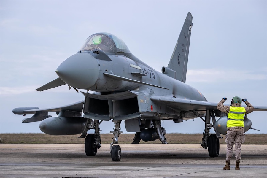 Spanish Eurofighters deploy to Romania to strengthen NATO Air Policing and Agile Combat Employment on Eastern Flank
