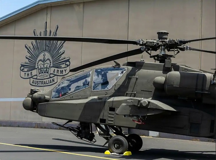 United States delivers frst AH-64E Apache attack helicopters to Australia under Foreign Military Sales sgreement