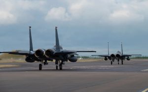 U.S. Airmen from the 492nd and 493rd Fighter Generation Squadrons deployed from RAF Lakenheath to participate in multinational Exercise Point Blank. The initiative is designed to increase the tactical proficiency of U.S., U.K. Ministry of Defence and other NATO forces.