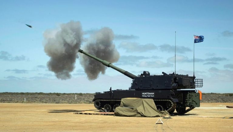 Australia has received its first AS9 Huntsman self-propelled howitzer