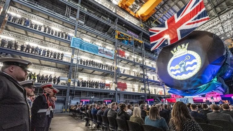 The keel for HMS Dreadnought